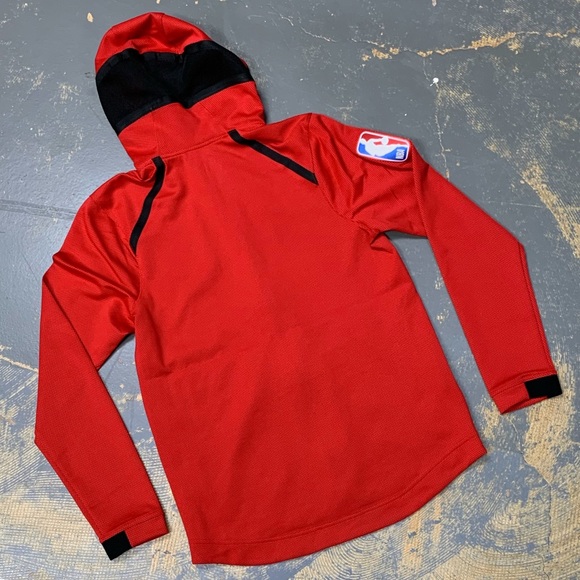 Nike Portland Trailblazers 940158-657 NBA Medium Hooded Sweater Blazers Therma - Picture 2 of 9